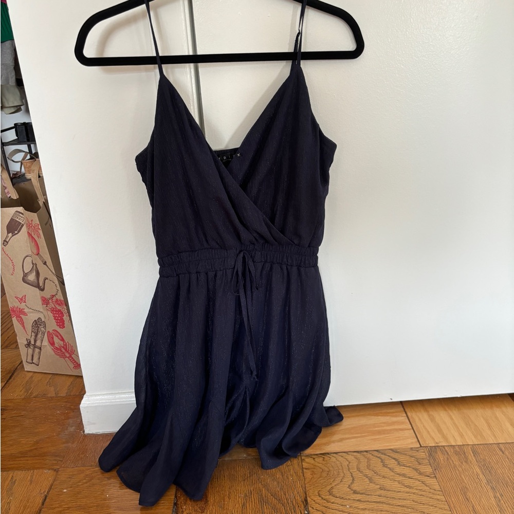 NWOT trixi navy sparkle mini dress